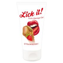 Gel “Erotic Massage Gel Strawberry“ mit Erdbeer-Aroma