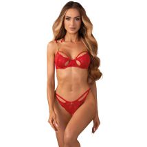 Dessous-Set „Matildea“ mit Bügel-BH & Ouvert-String