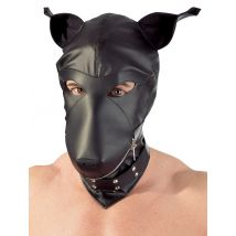 Kopfmaske „Dog“ aus weichem Lederimitat