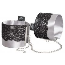 Handfessel „Play Nice Satin & Lace Wrist Cuffs“, verstellbar