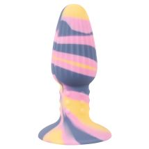 Analplug „Colorful Joy Triple Colour Butt Plug“ mit Saugfuß