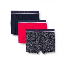 3er Pack Boxershorts, Blau-Rot 4