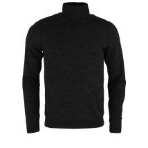 Boss Strick-Rollkragenpullover Musso, Schwarz XL