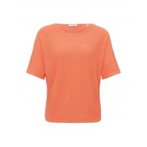 Rundhals Struktur Shirt Sedoni, Orange 38