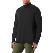 Rundhals T-Shirt T-Shirt, GREY/BLACK 5XL