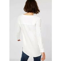 Lange Bluse in Unifarbe L