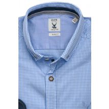 Hatico PURE Tracht Hemd slim fit Langarm hell_blau M