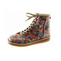 Grünbein Damen Schnürboots Louis lose Einlage,  Mosaik 37