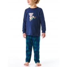 Pyjamas Schlafanzug lang, dunkelblau 128