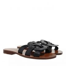 Komfort Sandalen schwarz Sandale 39,5