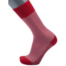 Trendy Houndstooth Socken, Rot 45/46