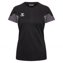 Rundhals T-Shirt mit Logoprint, Schwarz S