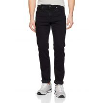 Straight Leg Jeans Hose 5-Pocket Modern Fit, black/black 38/30