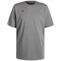 Wilson Fundamentals Cotton T-Shirt Herren grau / rot Gr. XL