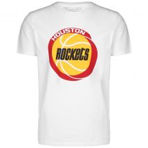 Mitchell and Ness NBA Houston Rockets Team Logo T-Shirt Herren Unisex weiß / gelb Gr. M
