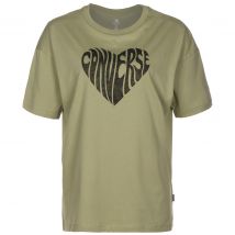 Converse Heart Reverse Print T-Shirt Damen oliv Gr. S