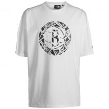 New Era NBA Brooklyn Nets Infill Logo T-Shirt Herren weiß / grau Gr. XL