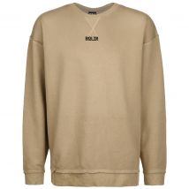 Bolzr Oversized Sweatshirt Herren beige / schwarz Gr. S