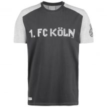 Uhlsport 1. FC Köln Pixels T-Shirt Herren anthrazit / hellgrau Gr. S
