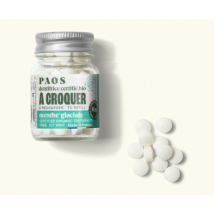 PAOS - Dentifrice à croquer BIO - menthe glaciale - travel- 100 comprimés 30g