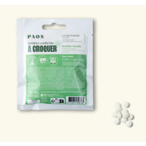 PAOS - Recharge dentifrice à croquer - menthe fraîche - 125 comprimés de 40gr