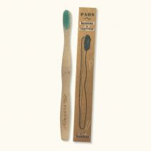 PAOS - Brosse à dents bambou - verte