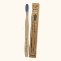 PAOS - Brosse à dents bambou - bleue