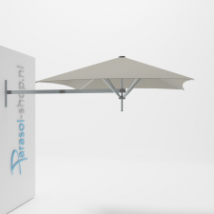 Paraflex muurparasol 190x190cm Classic arm   Solidum (Grey)