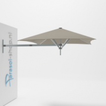 Paraflex muurparasol 200x200cm Classic arm   Solidum (Taupe)