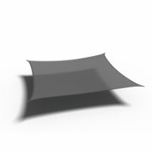 Schaduwdoek shade sail HDPE vierkant 3,6m (Anthracite)