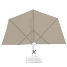 Zweefparasoldoek Madison Sunwave   270cm rond (ecru)