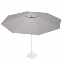 Stokparasoldoek Rhino 350cm rond Light grey (olefin)