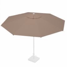 Stokparasoldoek Rhino 350cm rond Taupe (polyester)