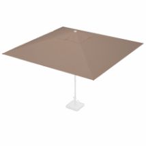 Stokparasoldoek Rhino 350x350cm vierkant Taupe (polyester)