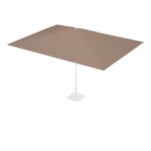 Stokparasoldoek Rhino 400x300cm rechthoek Taupe (polyester)
