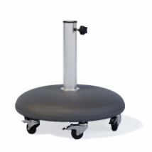 Parasolvoet beton 30kg rond met wielenset