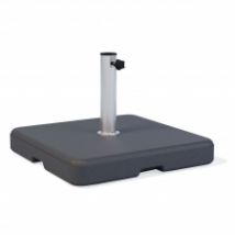 Parasolvoet beton 60kg vierkant (antraciet)   (max 55mm)
