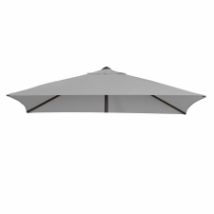 Stokparasoldoek Madison Borneo 200x200cm vierkant (grey)