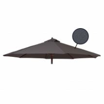 Stokparasoldoek Rhino 400cm rond Dark grey (polyester)