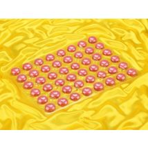 Macaron-Halbschalen 48 Stück rot