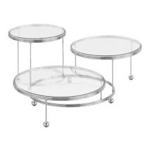 Etagere 3er mit kristallklaren Platten