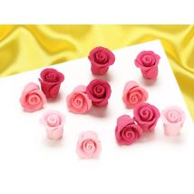 Zuckerdekor Rosen pink ombre 20mm 12 Stück