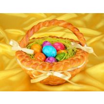 Osterkorb Set mit Hefeteig