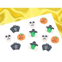 Zuckerdekor Halloween Totenkopf 25mm 12 Stück