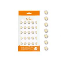 Zuckerdekor Blümchen weiß 30 Stück