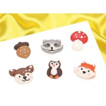 Zuckerdekore Waldtiere 6 Stück