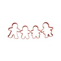 Plätzchen Ausstecher Set Lebkuchenmann Familie, 4er Set,