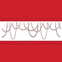 Schablone für Royal Icing Drapierte Perlen