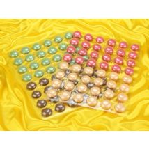 Macaron-Halbschalen 384 Stück bunt
