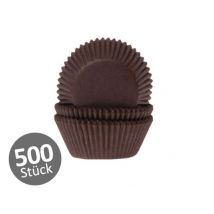 Mini-Muffinförmchen braun 500 Stück